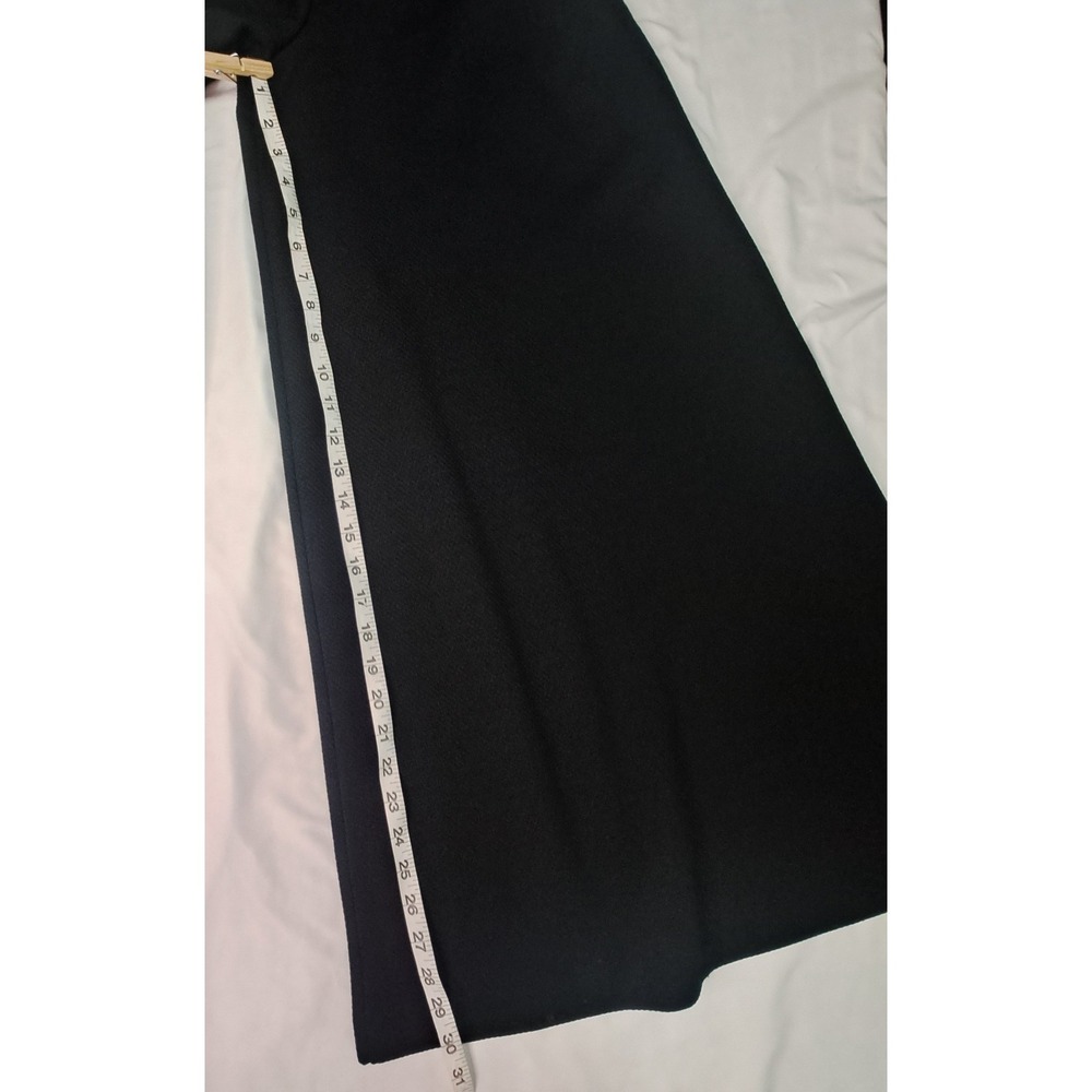 Sears Vtg Blk Ultra Wide Leg Pants 10 Hippie Whimsigoth Dark Academia Monochrome - Picture 6 of 14